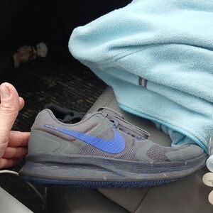 Nike Gray and Blue Athletic Shoes